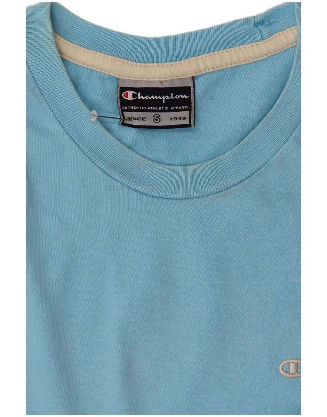 CHAMPION Mens T-Shirt Top Small Blue