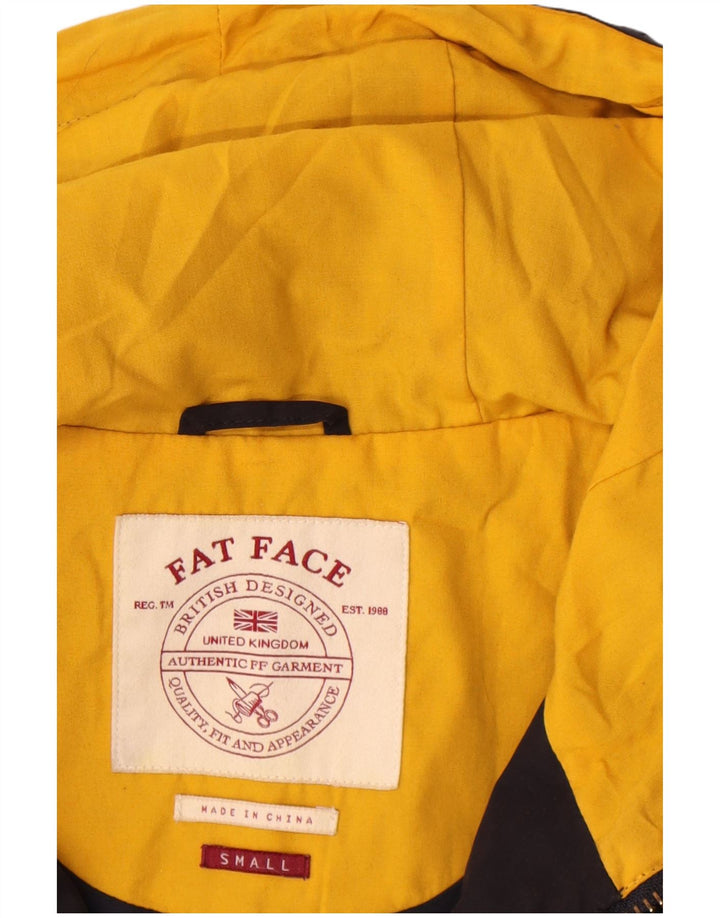 Fat Face Mens Hooded Utility Jacket UK 36 Small Navy Blue Polyester
