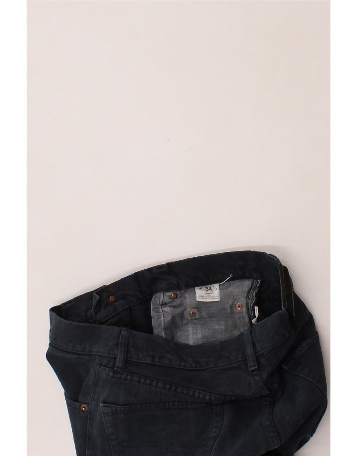 CHARRO Mens Straight Jeans W34 L30 Navy Blue Cotton Vintage Charro and Second-Hand Charro from Messina Hembry 