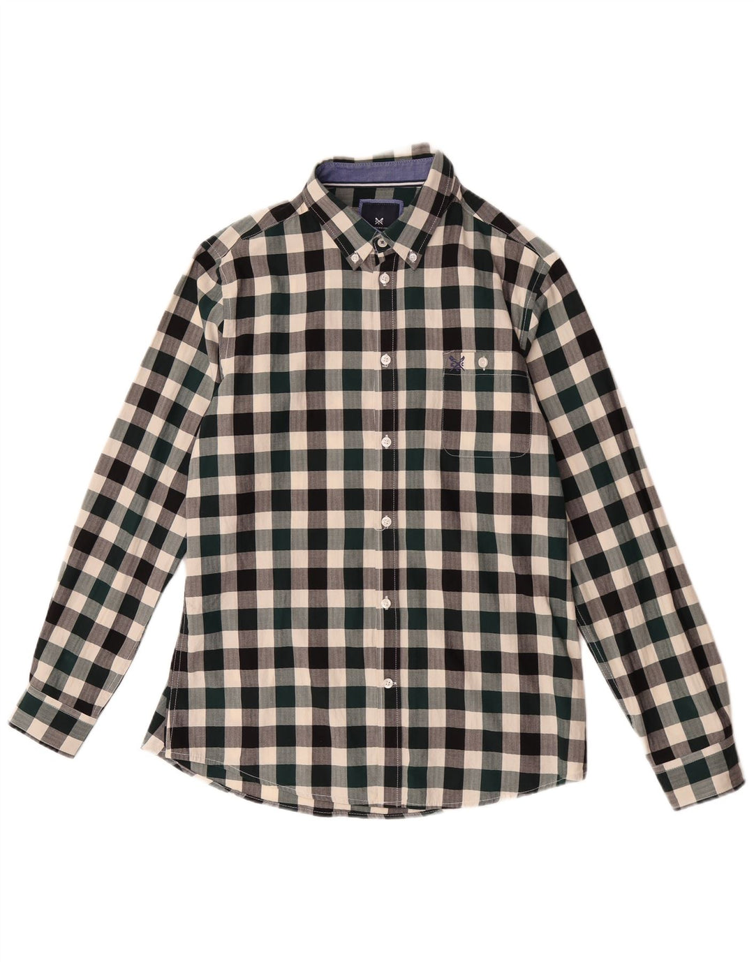 Crew Clothing Mens Slim Fit Shirt Medium Multicoloured Gingham Cotton