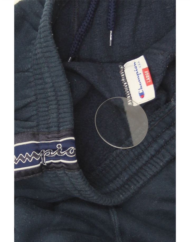Champion Mens Graphic Full Tracksuit Large Navy Blue Cotton