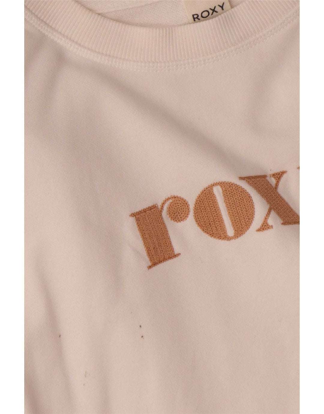 Roxy γυναικεία υπερμεγέθη Crop γραφική φούτερ Jumper UK 10 Small White