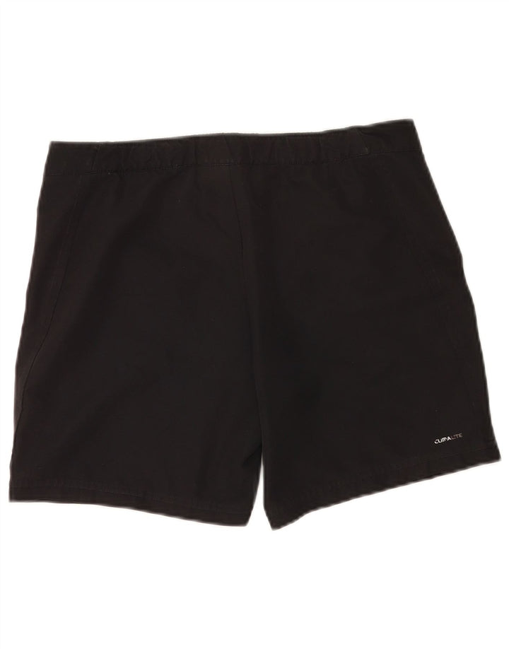 Adidas Womens Climalite Sport Shorts UK 12 Medium Black Polyester