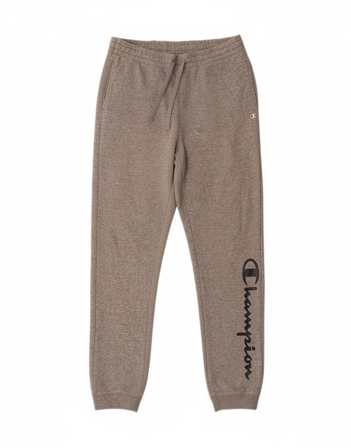 CHAMPION Mens Graphic Tracksuit Trousers Joggers Medium  Grey
