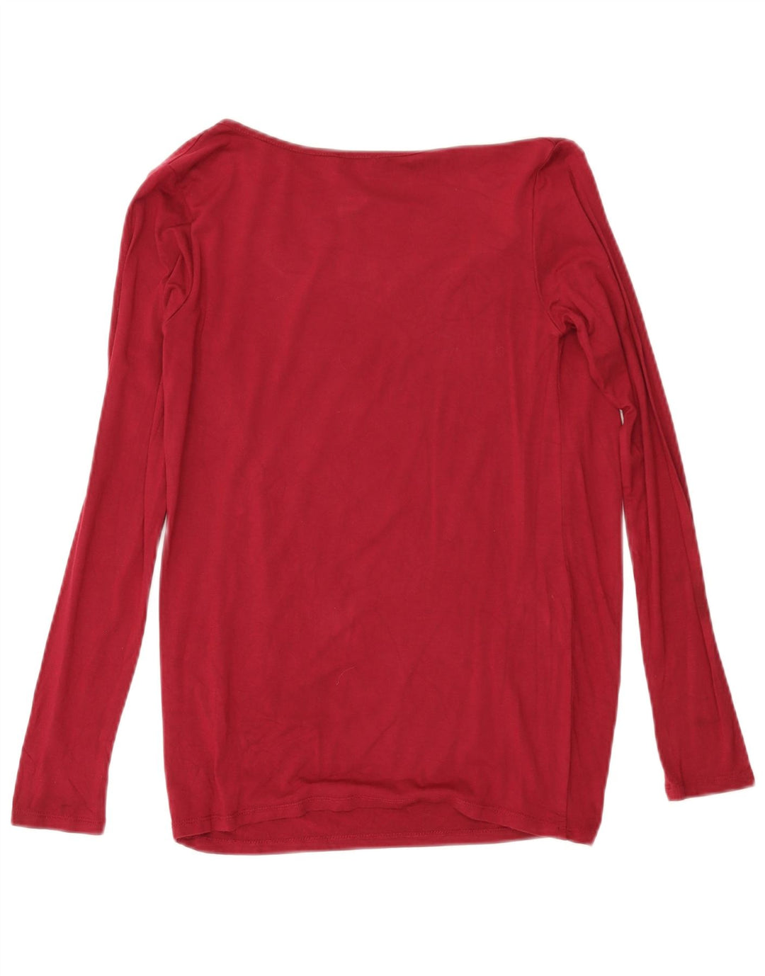 Dack's Womens Top Long Sleeve UK 10 Small Red