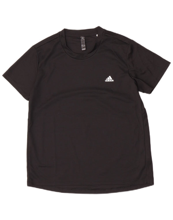 Adidas Aeroready T-Shirt Top UK 16/18 Large Black Polyester
