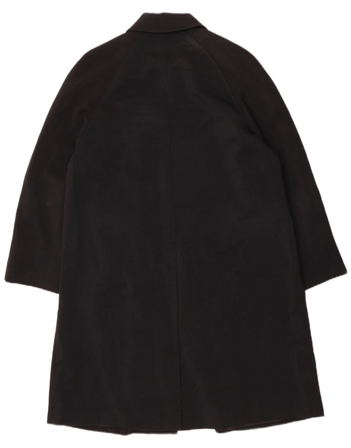 Marks & Spencer Womens Overcoat UK 12 Medium Black Polyester