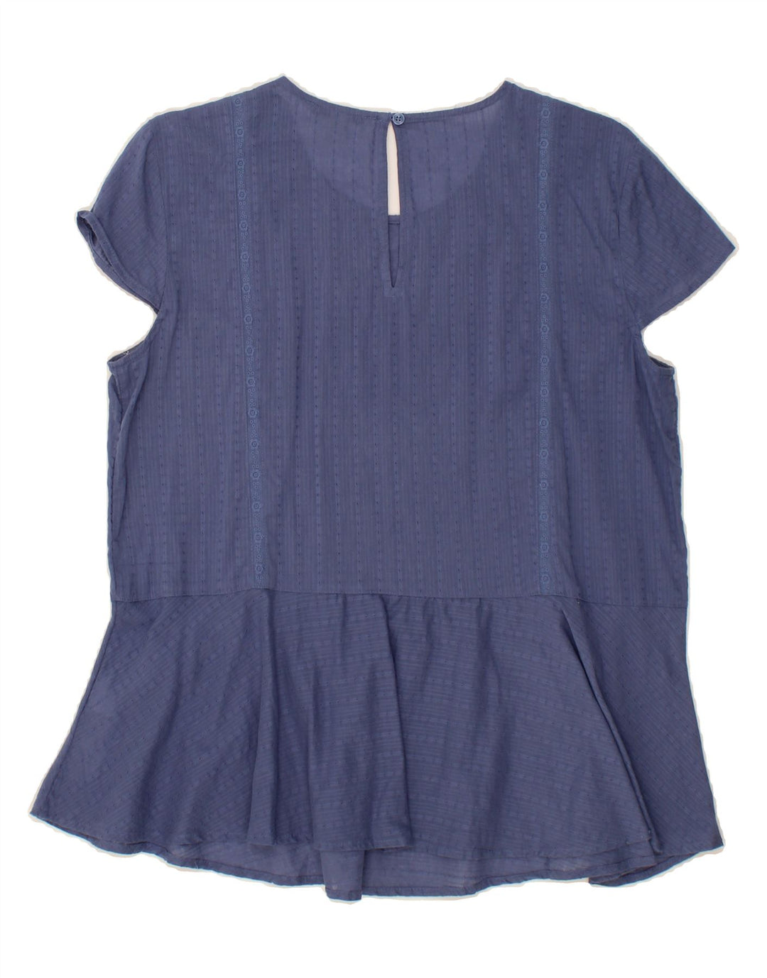 ESPRIT Womens Blouse Top UK 14 Medium Blue Cotton Vintage Esprit and Second-Hand Esprit from Messina Hembry 