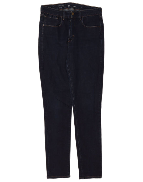 Levi's Womens High Rise Skinny Jeans W30 L32 Navy Blue Cotton