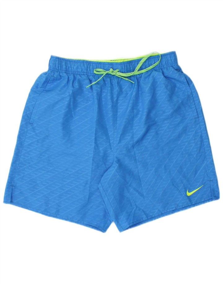 Nike Mens Sport Shorts Medium  Blue Geometric Polyester