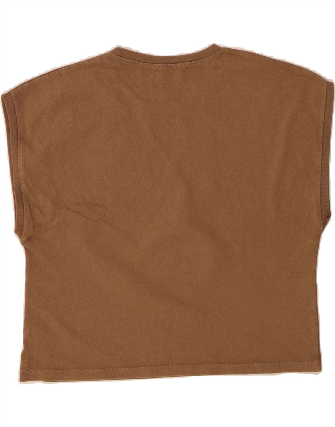 ZARA Womens Vest Top UK 14 Medium Brown Cotton Vintage Zara and Second-Hand Zara from Messina Hembry 