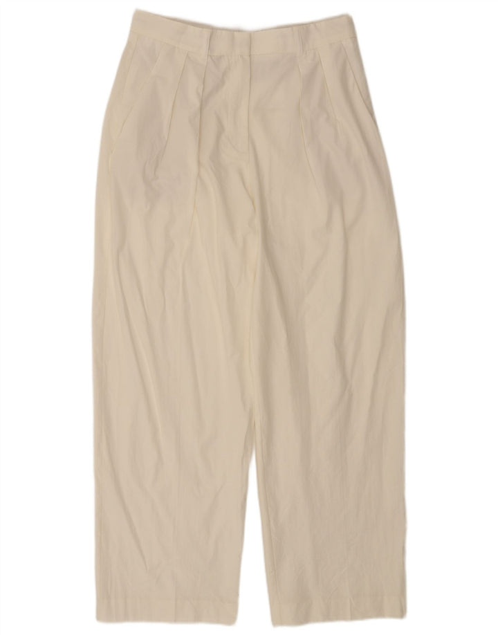 Zara Dame Pegged Chino Bukser Medium W28 L29 Hvid Lyocell