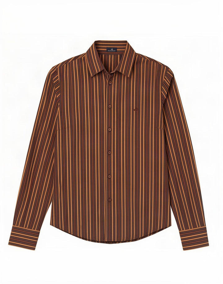 Camicia da donna Brooksfield IT 42 Marrone medio a righe