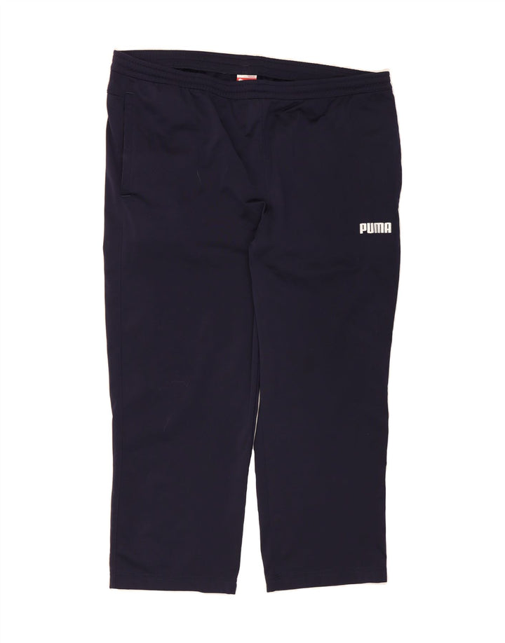 PUMA Womens Tracksuit Trousers UK 20 2XL  Navy Blue Polyester Vintage Puma and Second-Hand Puma from Messina Hembry 