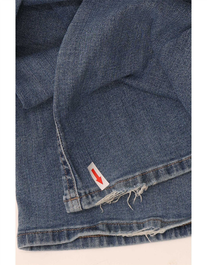 Dkny Womens Flared Jeans W27 L31 Blue Cotton