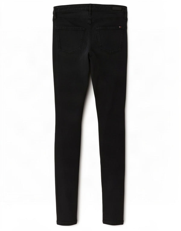 Tommy Hilfiger Womens Skinny Casual Trousers W28 L29 Navy Blue Cotton