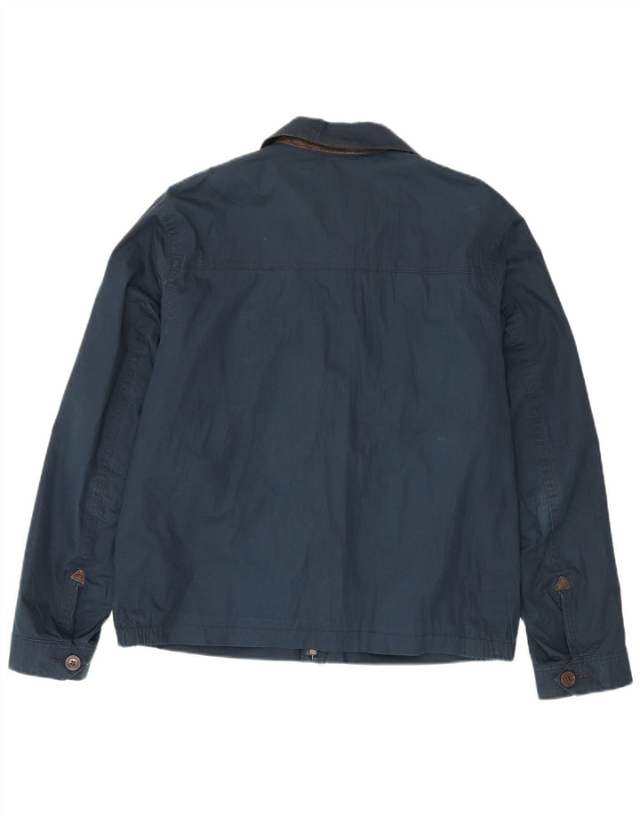 Timberland Mens Utility Jacket UK 40 Large Navy Blue Cotton