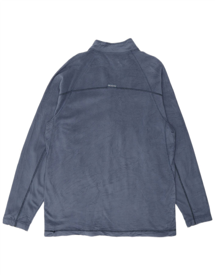 Columbia Herre lynlås hals Fleece Jumper Medium Blue Polyester