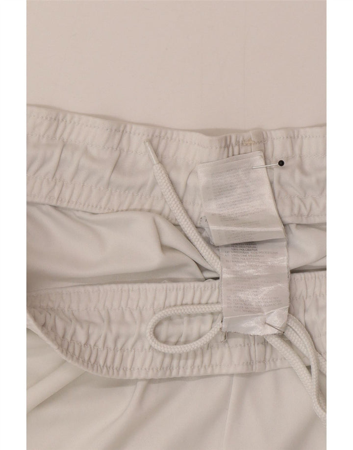 Pantaloncini sportivi Adidas Climalite da uomo grandi in poliestere bianco