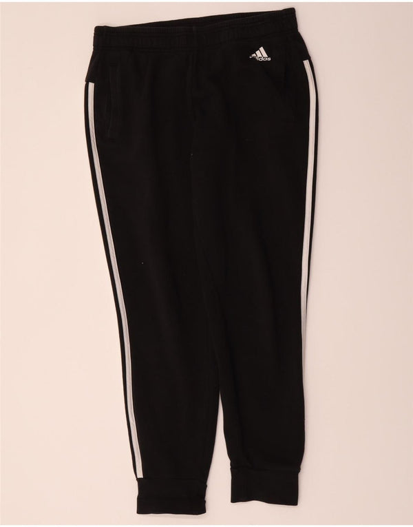 Adidas Damen Trainingshose Jogger UK 12/14 Mittelschwarze Baumwolle