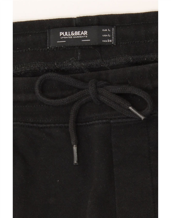 Pull & Bear Short de sport pour homme Taille L Noir