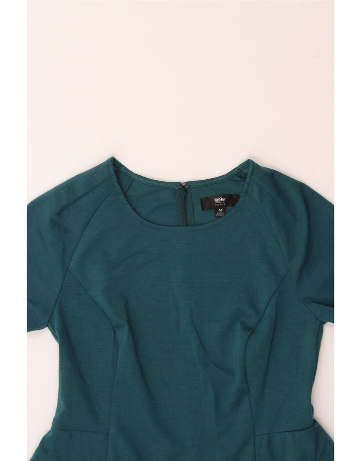 MOSSIMO Womens Sheath Dress UK 12 Medium Turquoise Polyester Vintage Mossimo and Second-Hand Mossimo from Messina Hembry 