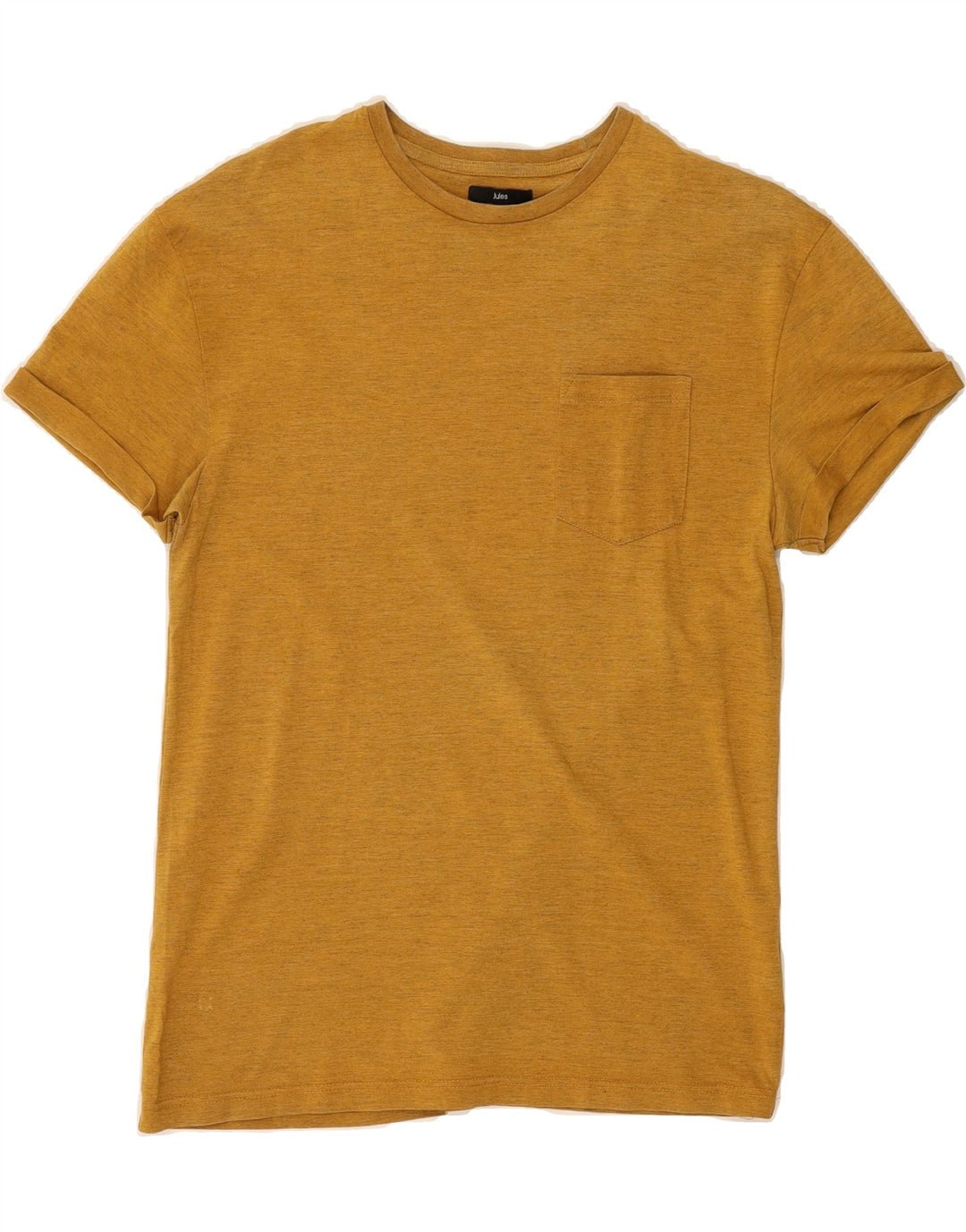 JULES Mens T-Shirt Top Medium Yellow Cotton Vintage Jules and Second-Hand Jules from Messina Hembry 