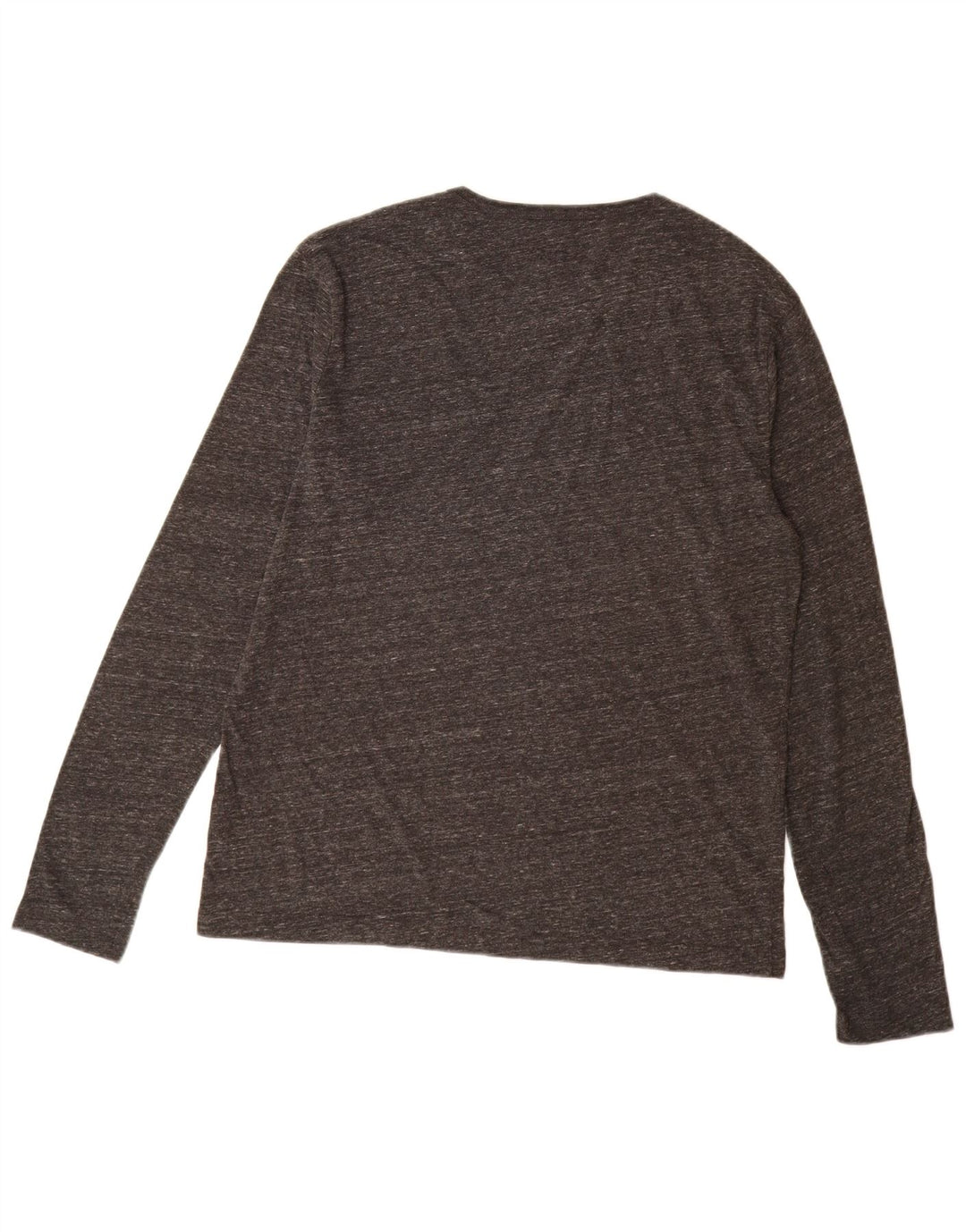 Jack Wills Mens Top Long Sleeve Medium Grey Flecked Cotton