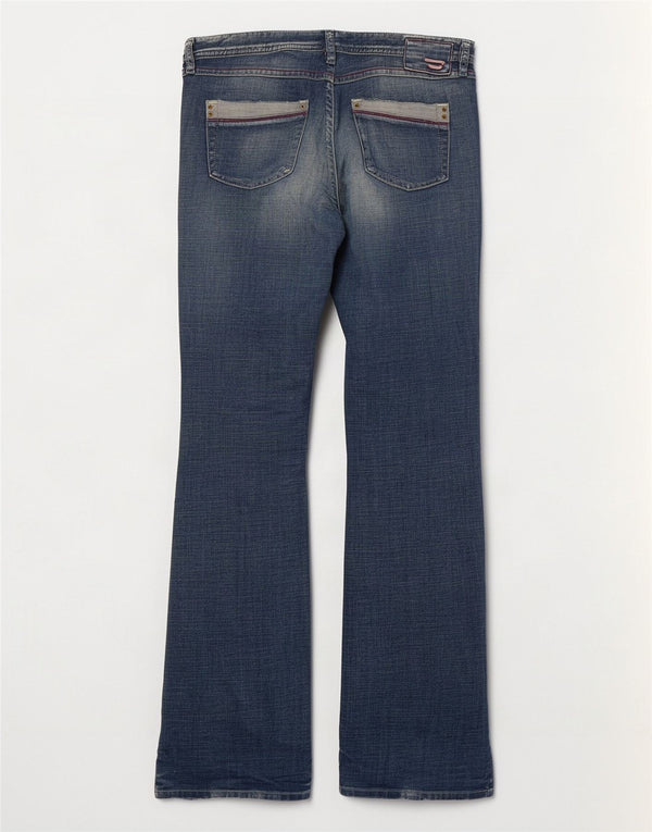 Diesel Womens Distressed Bootcut Jeans UK 16 Large W32 L33 Blue Cotton