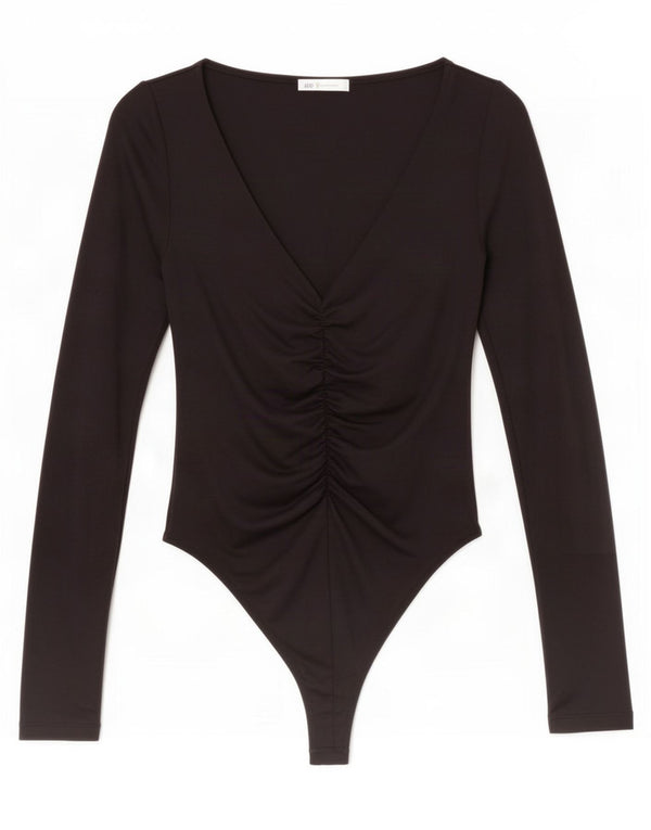 Body Zara Femei UK 12 Medium Negru Poliamidă