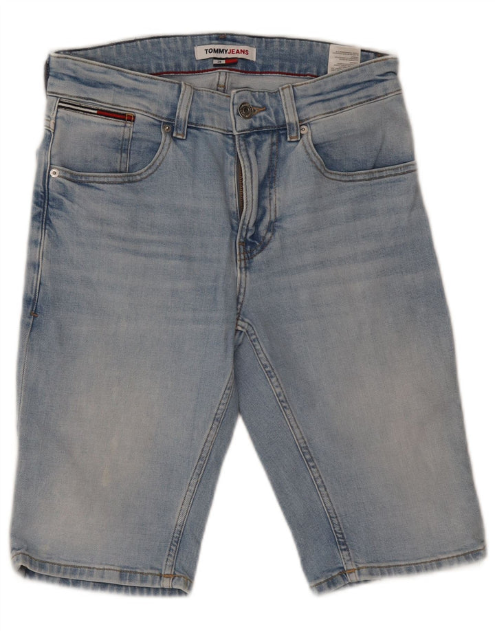 TOMMY HILFIGER Damen Jeansshorts W28 Mittelblaue Baumwolle