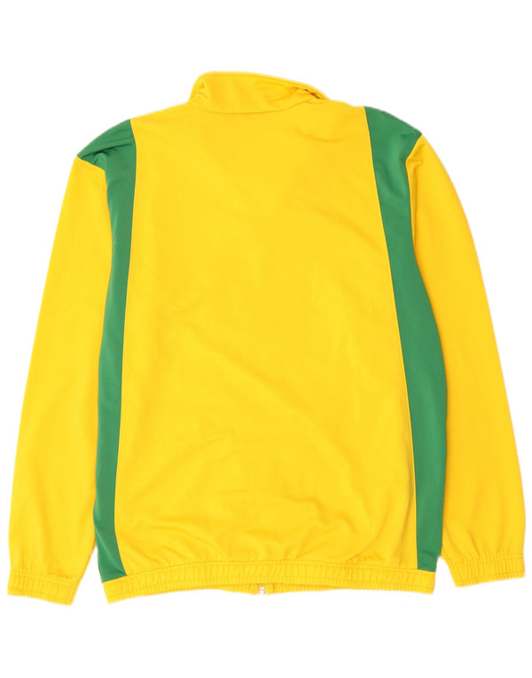 Puma Veste de Survêtement Homme Jaune Moyen Polyester Colorblock