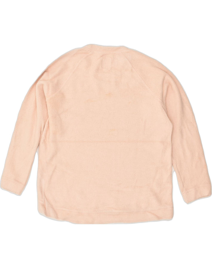 JACK WILLS Womens Oversized Fleece Jumper UK 10 Small Beige | Vintage Jack Wills | Thrift | Second-Hand Jack Wills | Used Clothing | Messina Hembry 