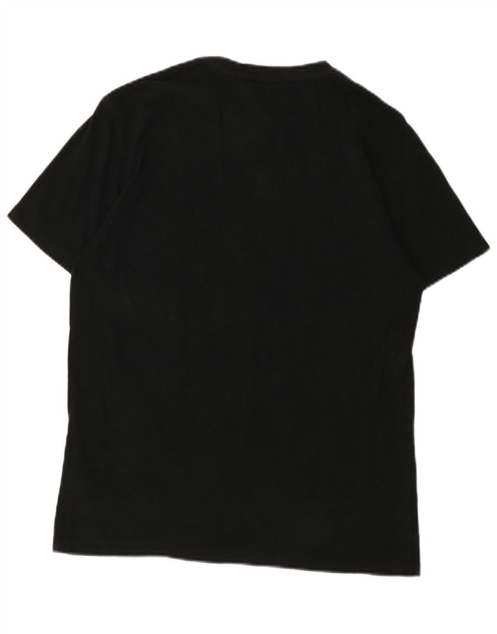 All Saints Mens T-Shirt Top Medium Black Cotton