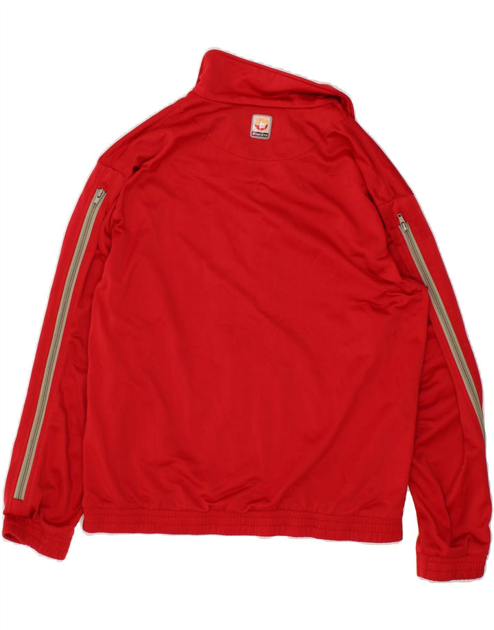 LOTTO Boys Tracksuit Top Jacket 15-16 Years XL Red Polyester Vintage Lotto and Second-Hand Lotto from Messina Hembry 
