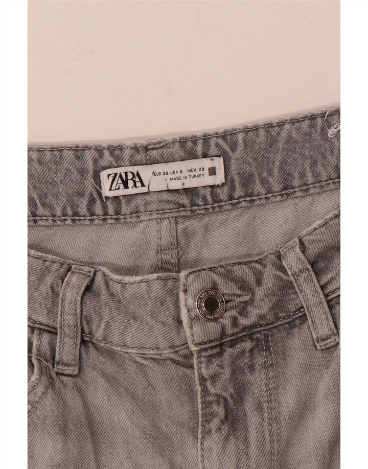 Zara Womens Straight Jeans EU 38 Small W28 L29 Grey