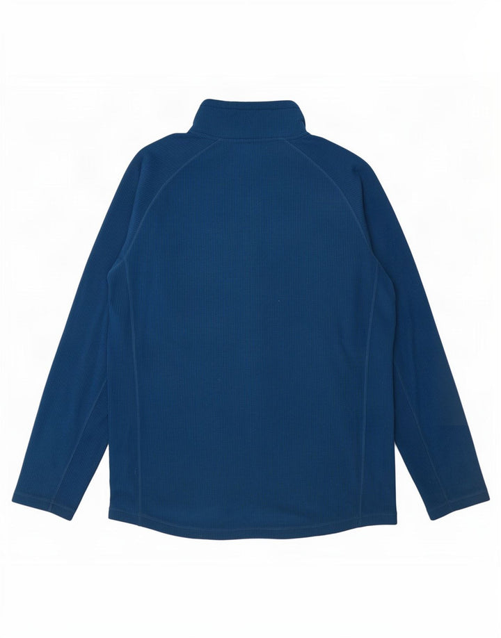 Lowe Alpine Mens Zip Neck Fleece Jumper Large Navy Blue Polyester