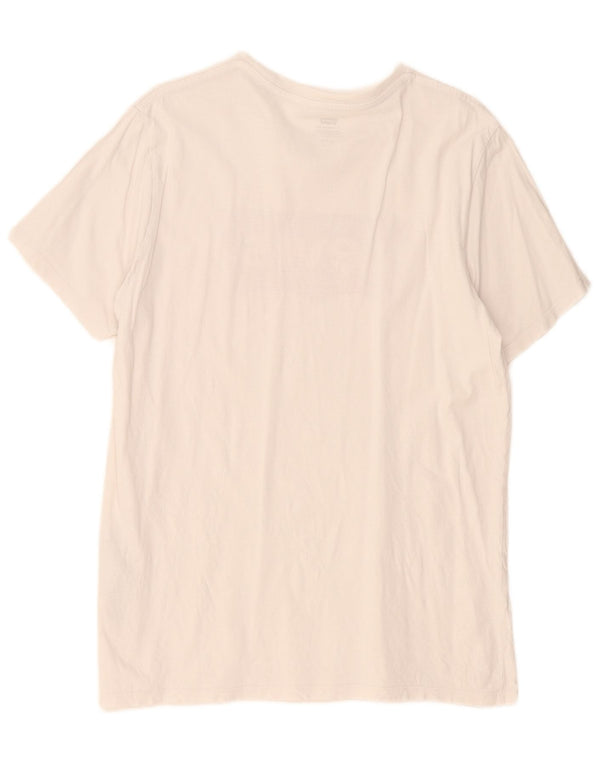 T-shirt grafica da donna Levi's Top UK 18 XL cotone bianco