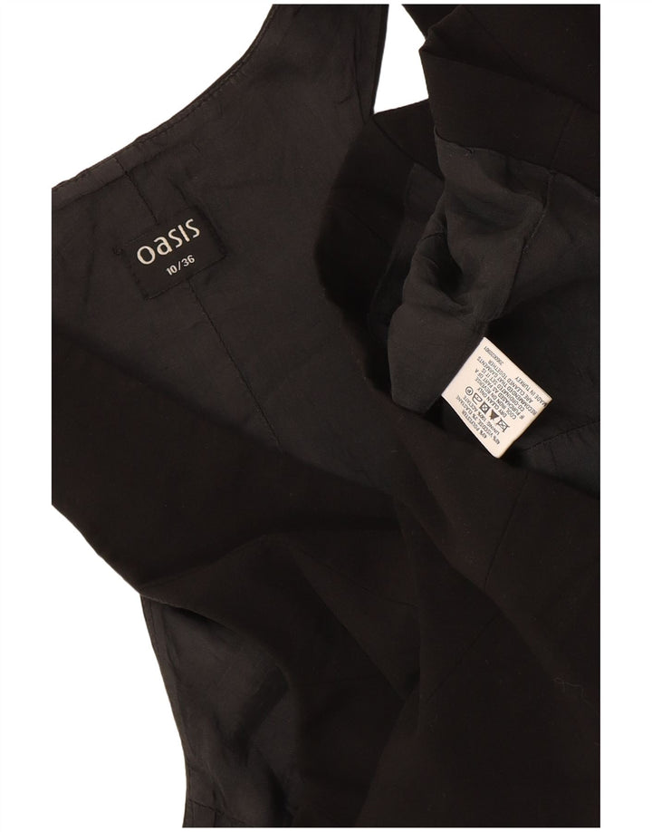Colete feminino Oasis UK 10 pequeno poliéster preto