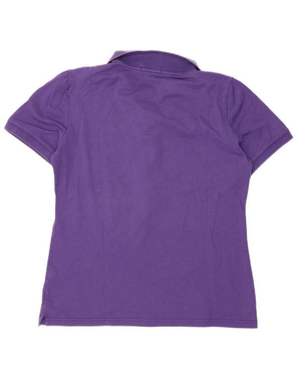 Joop Womens Polo Shirt IT 44 Medium Purple Cotton