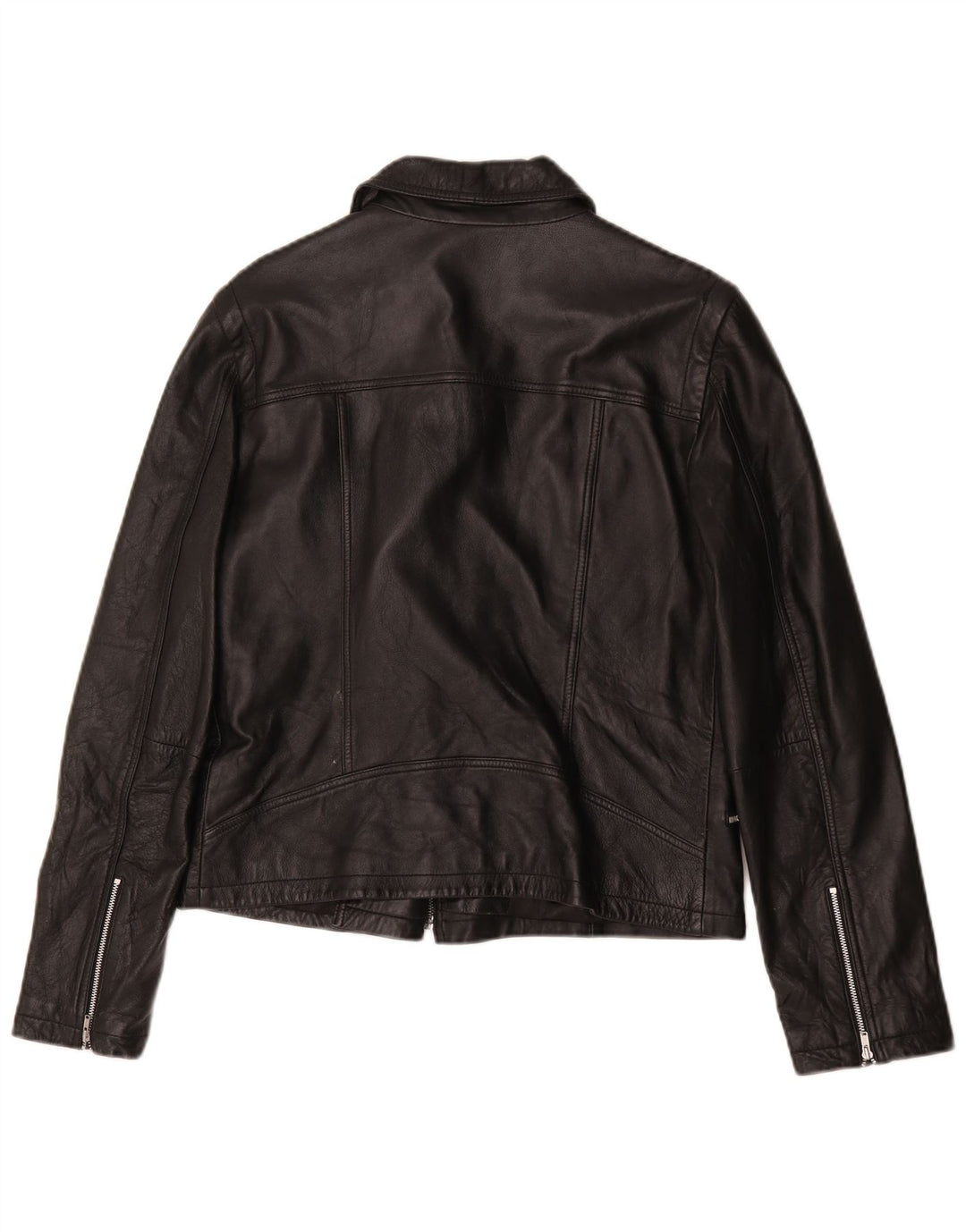 Scooter Damen Leder Bikerjacke IT 42 Medium Schwarz