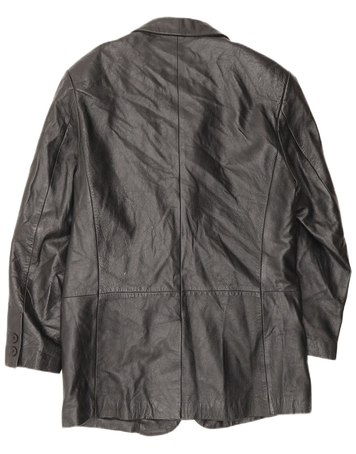 Cappotto In Pelle Uomo Conbipel IT 46 Small Pelle Nera
