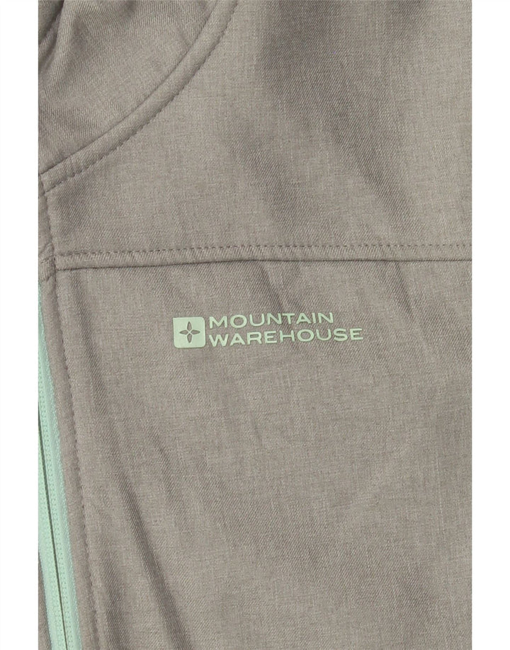 MOUNTAIN WAREHOUSE Womens Hooded Windbreaker Jacket UK 6 XS Grey Polyester Vintage Mountain Warehouse and Second-Hand Mountain Warehouse from Messina Hembry 