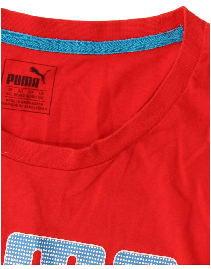 Maglietta grafica da uomo Puma Top 2XL Rossa