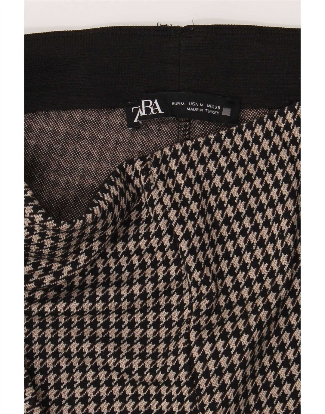 Leggings pentru femei Zara UK 14 Medium Black Houndstooth