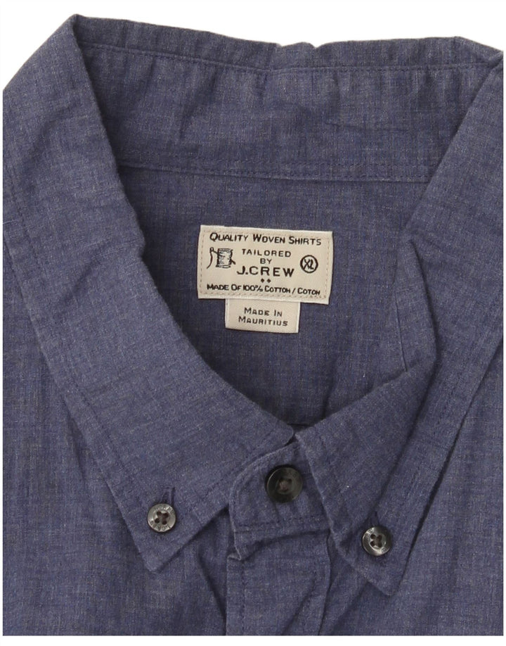 J. CREW Ανδρικό πουκάμισο XL Μπλε βαμβακερό