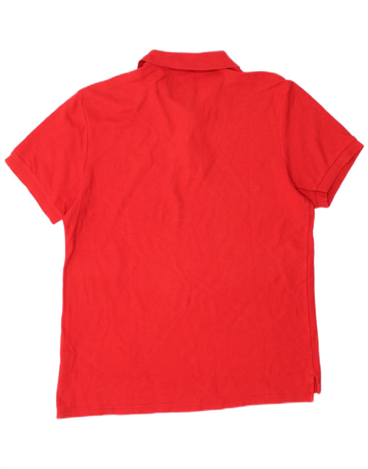 NIKE Poloshirt til mænd Medium rød bomuld