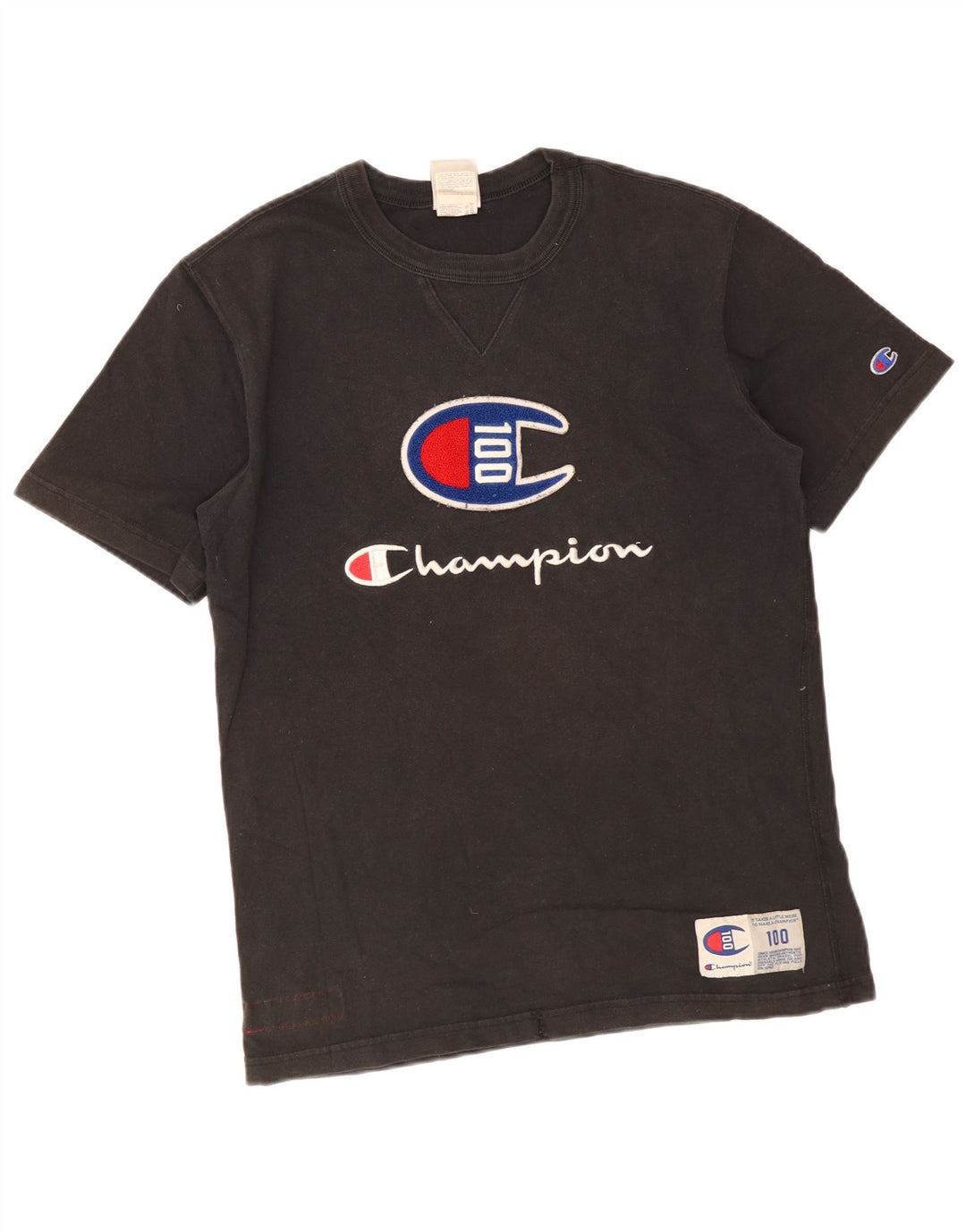 Champion T-Shirt Graphique Homme Noir Moyen Coton