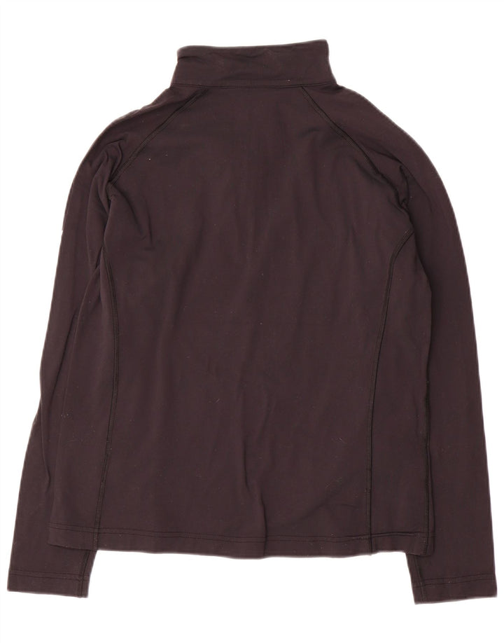 Berghaus Damen-Pullover-Trainingsanzugoberteil mit Reißverschluss und Halsausschnitt, UK 12, Mittelschwarzes Nylon