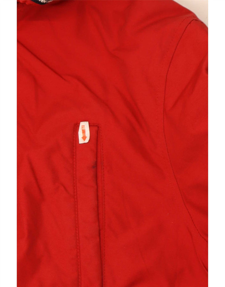 Woolrich Boys Hooded Padded Jacket 13-14 Years Red Cotton